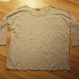 Almost Pink Sheer loose top